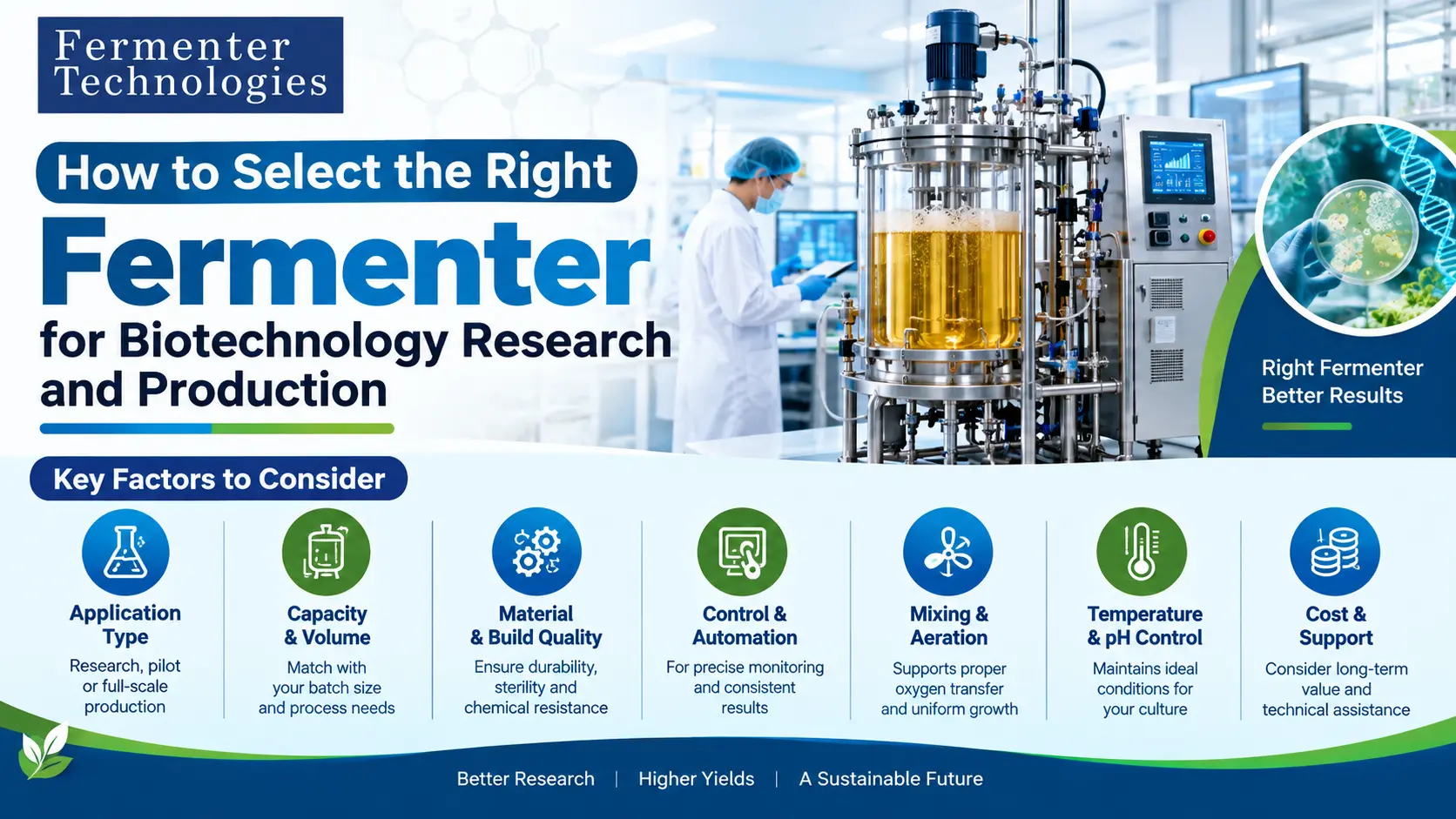 You are currently viewing How to Select the Right Fermenter for Biotechnology Research and Production